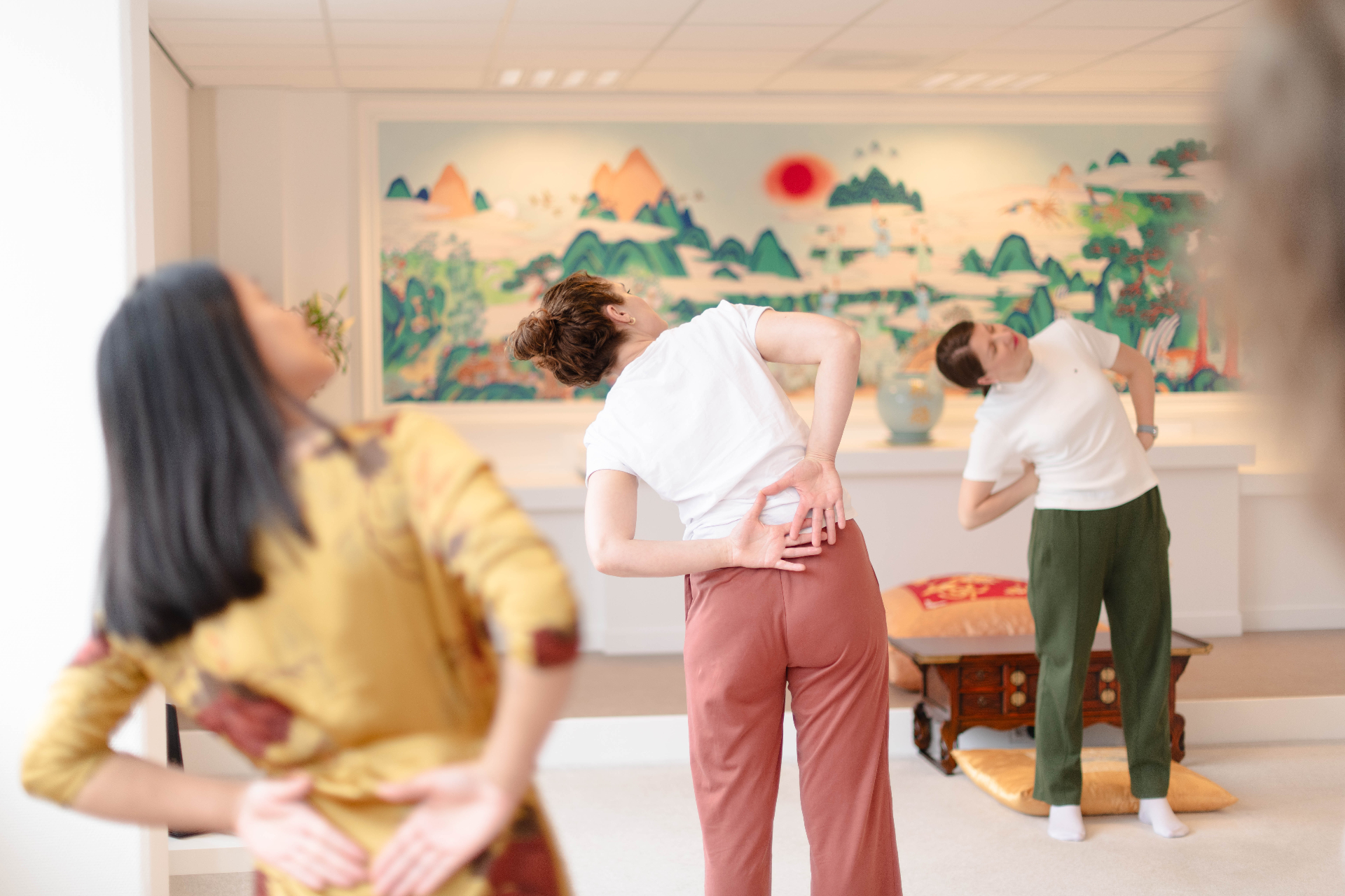 Energy movement practice at Sun Kyeong wellness centre