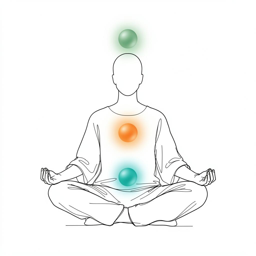 The three main energy centres — Spirit, Mind and Body